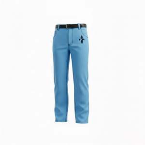 Jeans pour hommes de qualité supérieure, 100% coton, légers, lavés, coupe droite mi-haute, respirants, décontractés, denim personnalisé par RIVIAN ATLANTIC - Product Image 4