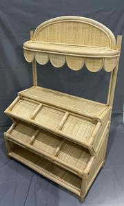 Market Stall, Rattan Market Stall, Rattan Market Shelf, Wicker Toys Market Shelf For <b>Children</b>, Handmade By Nhat Minh Vietnam - Product Image 1