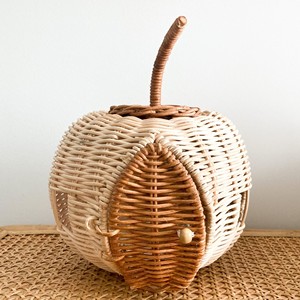 Juguetes para niños, juegos imaginarios y decoración, casa de juegos de madera natural, casas de juegos de ratán tejidas a mano - Product Image 4