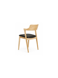 Chaise de salle à manger élégante, moderne, écologique, légère et portable, fabriquée en teck de haute qualité et en rotin, pour la maison, le bar, l'appartement, le parc - Product Image 2