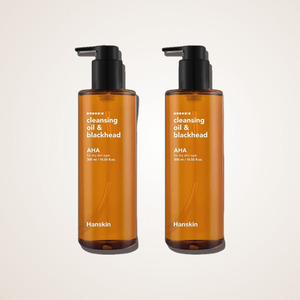 Huile nettoyante coréenne Hanskin pour points noirs AHA 300ml, lot de 2, vente en gros - Product Image 3