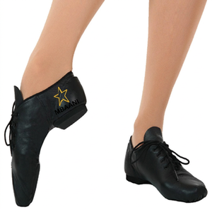 Zapatos de baile de jazz suaves para mujer MBAANI, estilo ballet plano de PU, color negro y marrón, zapatos de jazz para mujer, ideales para bailarinas. - Product Image 6
