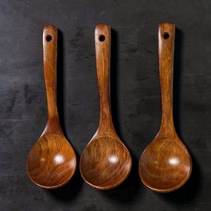Beechwood Smooth Wooden Spoon Utensils Set Comfort Grip Non-Stick Spatula Turner Skimmer Fork for Serving and Parties - Product Image 3