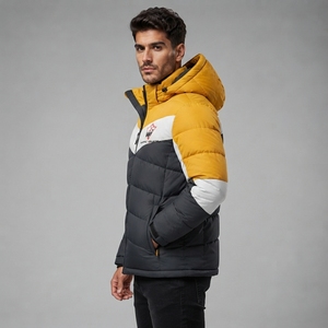 Men Puffer <b>Jacket</b> Premium Quilted Winter Coat Lightweight Insulated Fabric Warm Comfortable Outerwear For Casual Daily Wear - Product Image 2