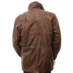 Chaqueta de Cuero Casual para Hombre, Nueva Colección 2026, Estilo Urbano, con Cierre, Impresión Personalizada, Impermeable, Resistente al Viento y Transpirable - Product Image 2