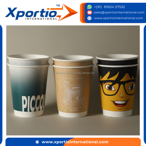 แก้วกระดาษสองชั้น Xportio International ขนาด 12 ออนซ์ 360 มล. ย่อยสลายได้ พิมพ์โลโก้ได้ สำหรับเครื่องดื่มกาแฟ - Product Image 3