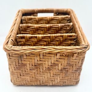 Magazine caddy <b>basket</b> rattan desk organizer wood leaflet holder wall & floor file <b>display</b> <b>baskets</b> - Product Image 2