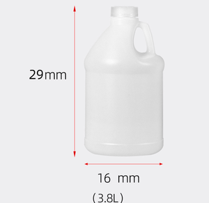 ถังพลาสติก HDPE ธรรมชาติขนาด 1 แกลลอน พร้อมหูหิ้ว สำหรับอุตสาหกรรม ปากขวดขนาด 38-400 ยี่ห้อ Unalilia พิมพ์ลายซิลค์สกรีน - Product Image 6
