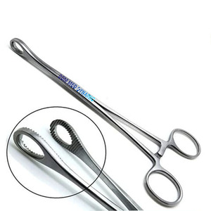 Pince à éponges Forester de 9,5 pouces en acier inoxydable, à mâchoires droites dentelées, manuelle, Matériau de qualité A+, Instruments chirurgicaux réutilisables - Product Image 3
