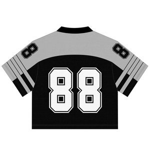 2k26 เสื้อฟุตบอลอเมริกันแบบกำหนดเองสไตล์ใหม่ชุดทีมแขนสั้นสำหรับผู้ชายเสื้อกีฬาแนวเรโทร - Product Image 2