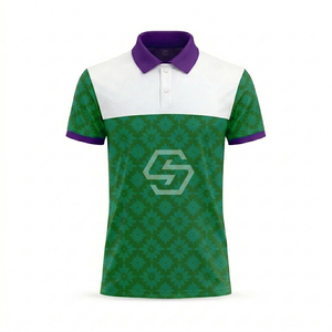 Polos de golf pour hommes de qualité supérieure, personnalisés, fabriqués par un fabricant OEM, imprimés par sublimation, 100% polyester respirant - Product Image 3