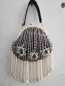 Beaded Pearl <b>Clutch</b> Bag With Tassels And Floral Embellishment Fashion Evening Handbag For Women Traditional <b>Clutch</b> party handbag - Product Image 2
