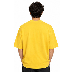 Camiseta Oversize para Hombre, 100% Algodón, Estampado Puff, Estilo Urbano, Cuello Redondo, Manga Corta, Corte Holgado, Ropa Casual Personalizada - Product Image 2