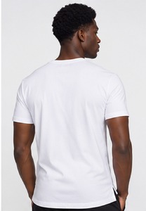 Men's White Cotton O-Neck <b>Short</b> <b>Sleeve</b> T-Shirt Regular Fit Casual Solid Color Jersey Knit Blank Design - Product Image 4