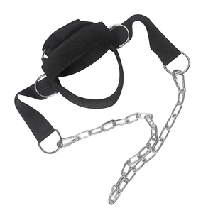 Arnés de Cuello y Cabeza para Levantamiento de Pesas, Resistente, Duradero y Cómodo, con Cuero PU y Acero Inoxidable para Hombre - Product Image 3