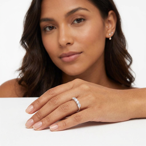 Anillo de Plata de Ley con Moissanita, Diseño Clásico y Popular, Hecho a Medida, Precio de Fábrica de Joyería, para Bodas y Fiestas - Product Image 2