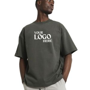 Camisetas Personalizadas de Alta Calidad 100% Algodón para Hombre, Camisetas de Color Sólido, Estilo Pro Club, Hombros Caídos, Corte Holgado y Extra Grande - Product Image 5