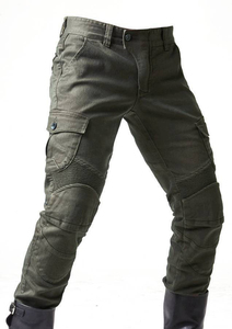Pantalones de Motocicleta para Hombre, Resistentes al Viento, Tallas Grandes, Transpirables, Elásticos, de Mezclilla/Malla/Protección, Colores Personalizables, para Todas las Estaciones - Product Image 3