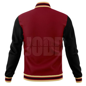 Comfortable <b>Winter</b> Warm Men's Letterman Jacket with Stand Collar and Front Logo High Quality Breathable Windproof Price - Product Image 6