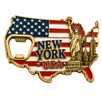 Décapsuleur en métal aimanté pour réfrigérateur, vente en gros, logo personnalisé, drapeau national, cadeau souvenir, fournisseur