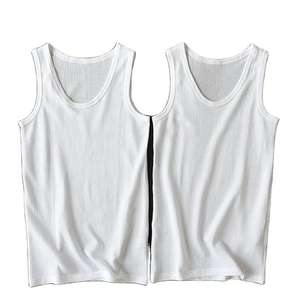 Débardeur en tissu mesh sport blanc 160g pour homme, en Spandex/Polyester, séchage rapide, respirant, écologique, anti-rétrécissement, vente en gros - Product Image 1