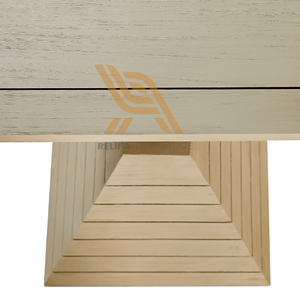 Produit le plus vendu : Table carrée en bois pour la décoration de restaurants et le mobilier de jardin - Product Image 5