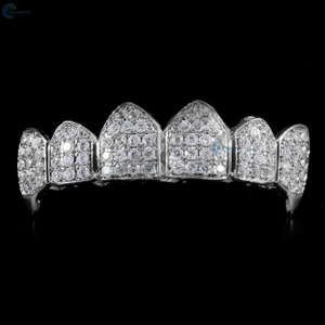 Grillz de Diamantes Cultivados en Laboratorio de Primera Calidad, Hechos a Medida, de Plata de Ley 925, Estilo Hip Hop, para Hombres - Product Image 2