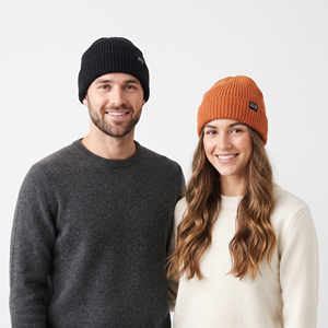 Bonnet d'hiver unisexe personnalisé avec logo, style punk, motif de personnage, en laine tricotée douce de haute qualité, vente en gros - Product Image 1