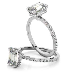 แหวนเพชรแล็บโกรว์ทรงเรเดียนท์คัท ดีไซน์ฮาโล ทองคำแท้ 18k  พร้อมใบรับรอง IGI สำหรับผู้หญิงและเด็กผู้หญิง - Product Image 3