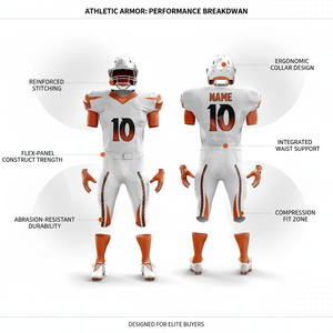 Vêtements de sport personnalisés en promotion, tenues de football américain à manches courtes, design personnalisé, kits de football américain - Product Image 3