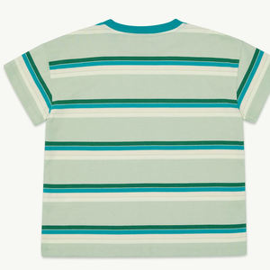 เสื้อยืดคอกลมแขนสั้น / ดีไซน์ลายทางเย็บตะเข็บทนทาน คอลเลคชั่นฤดูร้อนลำลอง สวมใส่สบายสำหรับเด็กผู้ชาย ชุดฤดูร้อน - Product Image 6