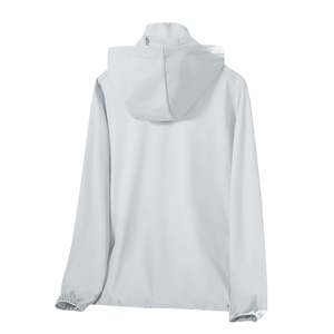 Veste coupe-vent grande taille pour femme, manteau de sport à coupe ample, ajustement extensible, performance athlétique, confort, avec capuche, vêtement d'extérieur d'hiver - Product Image 2