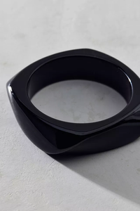 Pulsera de Resina de Miel Ovalada Ancha con Arco Geométrico Marrón, Brazaletes Acrílicos Gruesos al por Mayor - Product Image 6