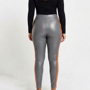 Women Streetwear Leather Compression Tight Female Fitness Wear Leather Leggings Girls High Waist Leather <b>Tights</b> - Product Image 2