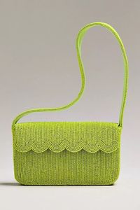 Sac bandoulière orné de cristaux jaunes et de perles - Product Image 2