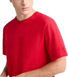 Camiseta de algodón de 300 GSM con corte holgado personalizado, estilo streetwear, oversize, lisa, con logo DTG personalizado, hombros caídos, para hombre - Product Image 2