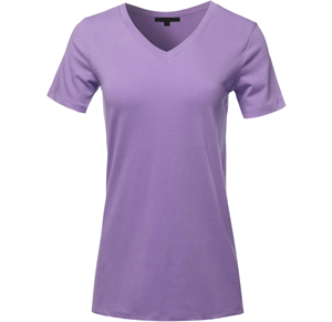 Nouveau haut vente personnalisé surdimensionné à manches courtes décontracté doux uni 100% coton personnalisé femmes t-shirt double couleur confortable - Product Image 1