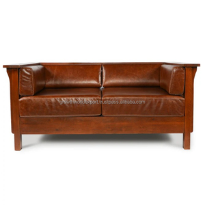 Affordable Chesterfield Leather Living Room 2 seater <b>Brown</b> <b>Sofa</b> Affordable Wooden <b>Sofa</b> & Fabric <b>Sofa</b> Hotel Daybed Home Furniture - Product Image 3