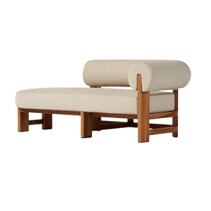 Sillón de Madera de Teca Moderno para Interiores y Exteriores, Sofá Cama de Lujo para Jardín o Patio con Cojín - Product Image 3