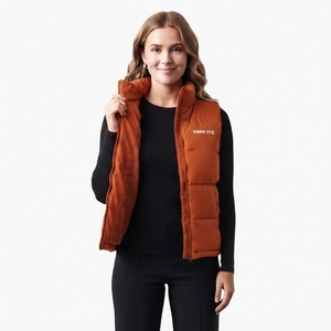<b>Women</b> Lightweight Puffer Vest Quilted <b>Sleeveless</b> <b>Jacket</b> Winter Warm Full Zip Outdoor Wear Casual Wear - Product Image 6