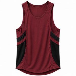 Camiseta sin Mangas para Hombre, Color Verde Azulado, Cuello Redondo, Corte Deportivo, Secado Rápido, Transpirable, Ecológica, Tejida, 100% Algodón, Color Sólido - Product Image 5