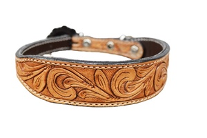 Collar de perro de cuero ajustable sólido más vendido estilo occidental clásico pluma de liberación rápida herramienta de entrenamiento duradera al por mayor - Product Image 2