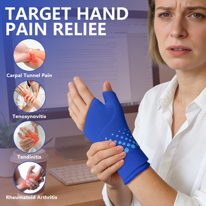 Pembalut Gel Es Pergelangan Tangan Berkualitas OEM, Dapat Dipanaskan di Microwave, Bantalan Panas Dingin untuk Relaksasi, Pelindung Pergelangan Tangan, Terapi Gel, Pereda Nyeri - Product Image 3