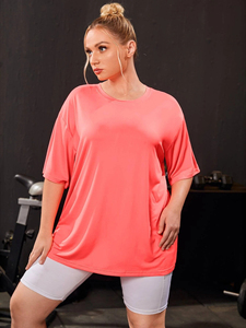 T-shirt de sport personnalisé pour femme, respirant et écologique, coupe ample pour le yoga et les activités sportives estivales - Product Image 5