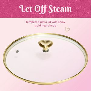 Pentola Olandese in Alluminio Pressofuso Antiaderente da 4,6 Litri con Coperchio per Campeggio all'Aperto, Rosa - Product Image 3