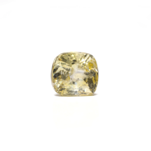 Handcrafted 4 Carat Yellow Sapphire Loose Gemstone-Emerald Cut Faceted Stone for Fine Jewelry - Product Image 1