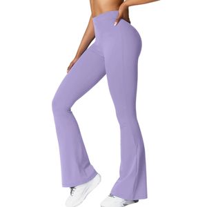 OEM ODM Women Gym <b>Flare</b> <b>Leggings</b> High Waist Soft Nylon Fitness Yoga Pants Activewear Wholesale Wear - Product Image 3