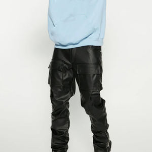 Pantalones de Cuero para Hombre al por Mayor, Diseño de Fábrica, Venta Caliente, Precio de Mayoreo, Ropa de Exterior - Product Image 6