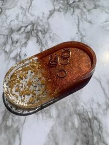 Resin tray Handmade resin tray <b>Epoxy</b> resin tray Decorative resin tray Serving resin tray Resin serving tray - Product Image 2