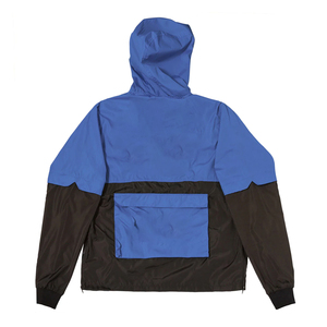 Men's Blue <b>Red</b> Black <b>Hooded</b> Windbreaker <b>Jacket</b> Color Blocking Design Regular Fit Sporty Spring Wear Windproof Printed Logo Front - Product Image 4